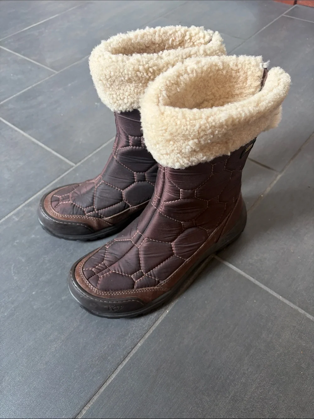 UGG Cream Shearling-Lined Footwear